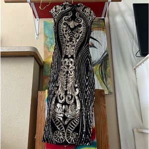 Black cocktail dress